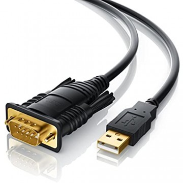 CSL - 1m USB auf RS232 Seriell Kabel Adapterkabel Com Port - RS232 Konverter Adapter - für PDAs Modems Scanner u.a