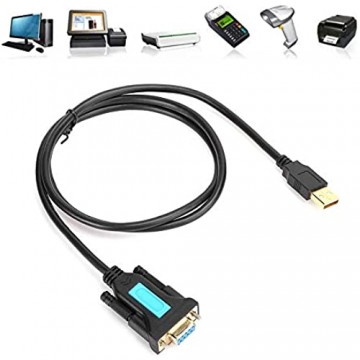 Dpofirs USB-Stecker auf RS232-Buchse für Computer 1-Mbit/s-Konverter für PDA-Digitalkameras DB9 ISDN-Geräte kompatibel mit Windows 7/8 / 8.1/10 / XP/Linux 2