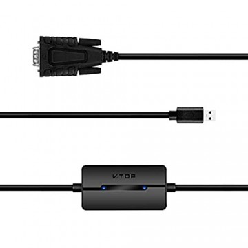 DriverGenius USB RS232 Seriell Adapter PC Mac - Industrie USB auf Serial DB9 9 Pin COM Port Konverter Kable für GSM GPRS Modem CNC-Maschine mit COM/RS232 Port