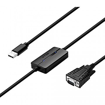 DriverGenius USB RS232 Seriell Adapter PC Mac - Industrie USB auf Serial DB9 9 Pin COM Port Konverter Kable für GSM GPRS Modem CNC-Maschine mit COM/RS232 Port