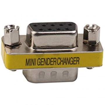 H HILABEE DB9 9 Pin Männlich Seriell (RS 232) M/F Gender Adapter Gender Changer Converter