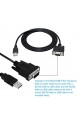 KANGPING RS232 DB9 Buchse auf USB 2.0 PLC Serielles Kabel nur für programmierbare Logiksteuerung 1 8 m