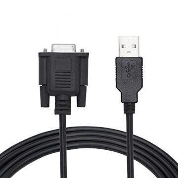 KANGPING RS232 DB9 Buchse auf USB 2.0 PLC Serielles Kabel nur für programmierbare Logiksteuerung 1 8 m