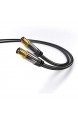 PremiumCord HQ-Verbindungskabel der TV-Antenne M/F 75 Ohm (135 dB) 4X geschirmt Metallverbinder Länge 1 5 m