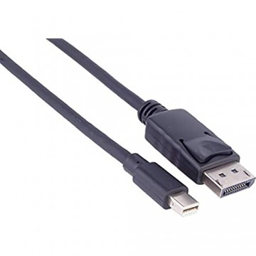PremiumCord Mini DisplayPort - DisplayPort Kabel M/M 1 m Mini DisplayPort auf DisplayPort Kabel 10 8Gbps Video FULL HD 1080p HDCP 2.2 schwarz