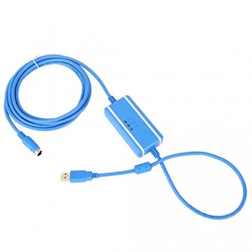 Programmierkabel vergoldetes USB-Schnittstellen-SPS-Programmierkabel mit geringem Widerstand LED-Anzeige Reduzierte Einfügung und Verschleiß für die Industrie