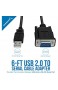 Sabrent Serial - Kabel USB 2.0 zu Seriell (9-polig) DB-9 RS-232 Adapterkabel 6ft(182cm) Kabel [FTDI Chipsatz] (CB-FTDI)