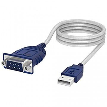 Sabrent USB 2.0 to Serial (9-Pin) DB-9 RS-232 Converter Cable Prolific Chipset Hexnuts [Windows 10/8.1/8/7/VISTA/XP Mac OS X 10.6 and Above] 10-Feet (CB-9PTF)