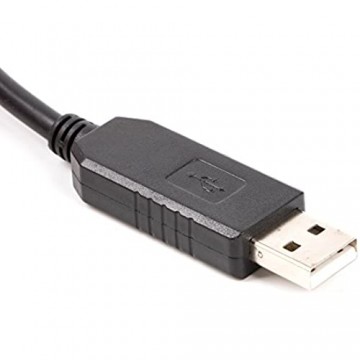 Serielles USB-Kabel auf DB9-Buchse Laptop-PC mit USB-Kommunikation mit Desktop-PC (mit DB9 Com-Port) 2-TX 3-RX 5-GND 7-CTS 8-RTS