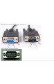 Serielles USB-Kabel auf DB9-Buchse Laptop-PC mit USB-Kommunikation mit Desktop-PC (mit DB9 Com-Port) 2-TX 3-RX 5-GND 7-CTS 8-RTS