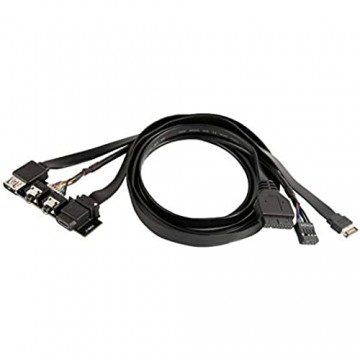 Silverstone G11313530-RT - I/O Port Upgrade auf USB 3.1 Gen. 2 (10Gb/s) Type C Connector Flexible Flache Kabel