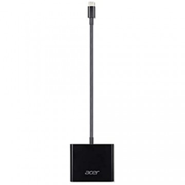 Acer Adapter/ Netzteil (USB Type-C auf DisplayPort HDMI und USB(A) für alle Notebooks und 2-in-1 mit Type-C Anschluss) schwarz