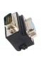 Adapter VGA 15 Pin Stecker auf VGA 15 Pin Buchse - Winkel 90 Grad