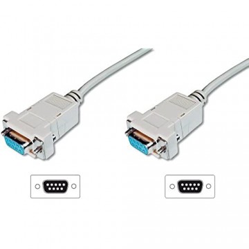 ASSMANN Zero-Modem connection cable D-Sub9 F/F 3.0m snap-hoods