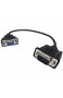 Cerrxian VGA SVGA 15 Pin HD15 Stecker auf Buchse Adapter Video Monitor Verlängerungskabel für PC Laptop TV Porjector (mf)