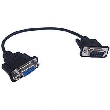 Cerrxian VGA SVGA 15 Pin HD15 Stecker auf Buchse Adapter Video Monitor Verlängerungskabel für PC Laptop TV Porjector (mf)