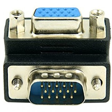 ChenYang VGA-SVGA-Adapter 15-poliger Stecker auf Buchse 270 Grad nach rechts abgewinkelt