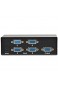 DIGITUS Professional VGA Video Switch / Umschalter 4 Eingänge - 1 Ausgang 250MHz bis 1920x1080 Pixel inkl. Netzteil