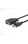DP zu VGA Kabel [2 Stück] CableCreation 6FT / 1.8m Displayport zu VGA Kabel vergoldetes Standard DP Stecker zu VGA Stecker schwarz