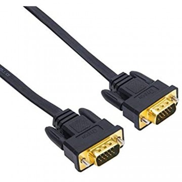 DTECH Ultradünn VGA-Kabel 1 8m 15-polig Stecker auf Stecker VGA auf VGA Kabel Full HD 1080P