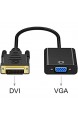 DVI auf VGA Adapter GANA 1080P Active DVI-D zu VGA Adapter Konverter 24 + 1 Male to Female DVI to VGA Adapterkabel unterstützen 60 Hz 3D für DVI Systemen Displays HDTV und Beamer