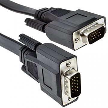 Flach 15 Polig VGA Kabel Für PC Laptop Zum Monitore oder TV Männlich Zum Männlich 3 m [3 Meter/3m]