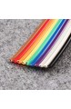 Flachkabel-Band Bestomz 5 m 10 Pin IDC-Kabel Regenbogen