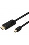 ICZI Mini DisplayPort (Mini DP) auf HDMI Kabel 1 8m Thunderbolt 2 auf HDMI Kabel Full HD 1080P Vergoldete Konnektoren Verbindungskabel für MacBook Air/Pro Surface Pro Monitor Projektor und weiter