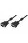 LogiLink VGA Monitor Kabel 5m 14-pin (entspricht 15-pin VGA männlich/männlich 2-fache Abschirmung Ferritkern) schwarz