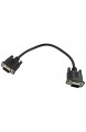 MXECO HD 15Pin VGA D-Sub DB15 Kurz Video-Kabel Kabel Stecker auf Stecker für Monitor 30cm (Schwarz)