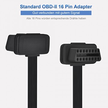 OBD2 16 Pin Verlängerung Kabel - Stecker auf Buchse Verlängerungskabel Diagnostizieren 30cm