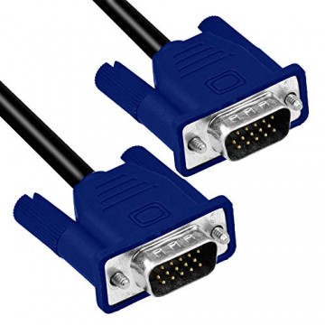 Ociodual 15 Polig Pin D-Sub S-VGA DSub VGA Male auf M Video Kabel Monitorkabel Cable für PC Computer Laptop Monitor TV Beamer