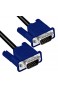 Ociodual 15 Polig Pin D-Sub S-VGA DSub VGA Male auf M Video Kabel Monitorkabel Cable für PC Computer Laptop Monitor TV Beamer