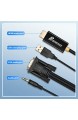 PETERONG VGA zu HDMI Kabel 180cm 1080P@60Hz VGA auf HDMI Adapter mit 3 5mm Audio für PC Laptop TV Box zu Monitor HDTV Projektor Bildschirm