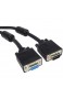 PremiumCord VGA Verlängerungskabel 7 m M/F HQ (Koax) SVGA Video Monitor Coaxial Kabel für FULL HD 1080p DDC2 schwarz kpvc07