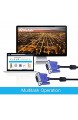 SVGA VGA MM Male to Male Monitor Extension Cable - Blue Supports resolutions at 800x600 (SVGA) 1024x768 (XGA) 1600x1200 (UXGA) 1080p (Full HD) 1920x1200 (WUXGA)