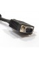 SVGA Video Kabel HD15 Polig Verlängerung Anschlusskabel Männlich Zum Weiblich 8 m Schwarz [8 Meter/8m]