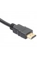 ULTNICE VGA Kabel 1.8M HDMI Gold-Stecker auf VGA Monitor Kabel/ HDTV bis zu 1080P(ohne eingebauter Chip)
