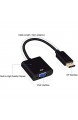 YOUBO DP zu VGA Video Adapter 1080P Thunderbolt männlich Display Port auf VGA Buchse Kabel Displayport auf VGA DLLE Adapter DP