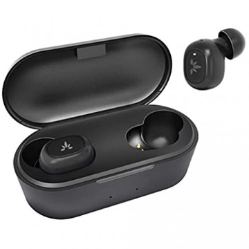 Avantree TWS115 Mini True Wireless-In-Ear Kopfhörer für Kleine Ohren Sport Bluetooth 5.0-Ohrhörer mit Geräuschisolierung und Mikrofon Sichere Passform mit kabelloser Ladeschale