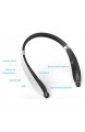 Bluetooth Headset Bluetooth Kopfhörer Wireless Nackenband Design mit einziehbaren Ohrstöpsel für iPhone Android andere Bluetooth-fähige Geräte