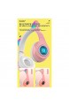 HUJIN Cute Cat Ear Luminous Wireless Kopfhörer mit Mikrofon Stereo Bluetooth Headset mit Mikrofon Cute Ohrhörer für Jungen und Mädchen