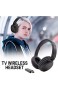 Kabellos Kopfhörer Stereo Kopfhörer Komfortable HiFi-Stereoanlage für das kabellose Audio-Ohr 3 5 mm Kabellose Fernseher Funkkopfhörer Over Ear Digitales Kopfhörer mit Ladestation