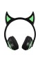 Msxx Lighted Cat Ear Kopfhörer Little Devil Elk Rabbit Cat Ear Headset Wireless Bluetooth Headset for IOS and Android Demon