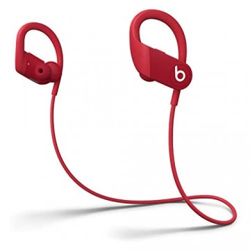 Powerbeats Wireless High-Performance In-Ear Kopfhörer - Apple H1 Chip Bluetooth der Klasse 1 15 Stunden Wiedergabe Schweißbeständige In-Ear Kopfhörer - Rot (Neuestes Modell)