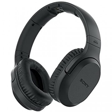 Sony MDR-RF895RK kabellose Kopfhörer (bis zu 100 Meter Reichweite 40-mm-Treiber automatische Frequenzsuche bis zu 20 Stunden Akkulaufzeit) Schwarz & MDR-RF811RK Funkkopfhörer schwarz