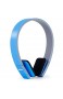 WYH Kabellose Bluetooth-Over-Ear-Kopfhörer aktive Geräuschunterdrückung On-Ear-Kopfhörer tiefer Bass kabelloses Headset mit Mikrofon für Reisen/Arbeit schweißresistent (Farbe: Blau)