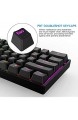 60% Gaming-Tastatur 61 Tasten Bluetooth 5.1 Wireless/Wired Mechanische Tastatur mit RGB-Hintergrundbeleuchtung und PBT-Tastenkappe wasserdicht Hot-Swap-fähig(Optical Brauner Schalter) QWERTY Layout