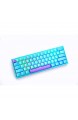 BOYI Boyi 61 Mini-Tastatur 60 % Szie RGB mechanische Tastatur PBT Keycap Cherry MX Switch Gaming Tastatur (Cherry MX Brown Switch Froze Lama Limited Farbe)