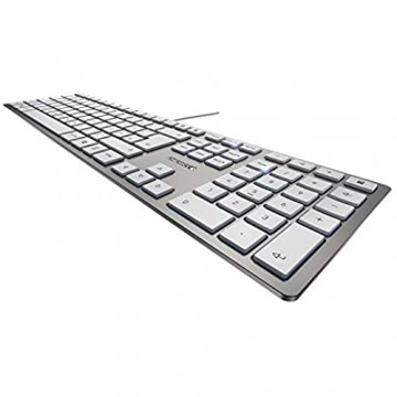 CHERRY KC 6000 Slim Tastatur silber